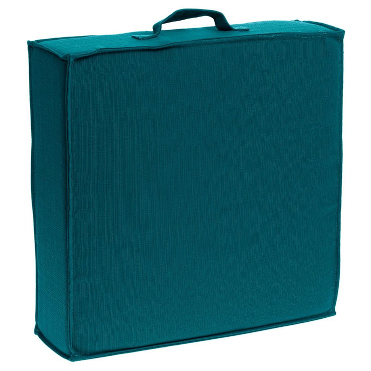 COUSSIN SOL 40X40CM BLEU CANARD