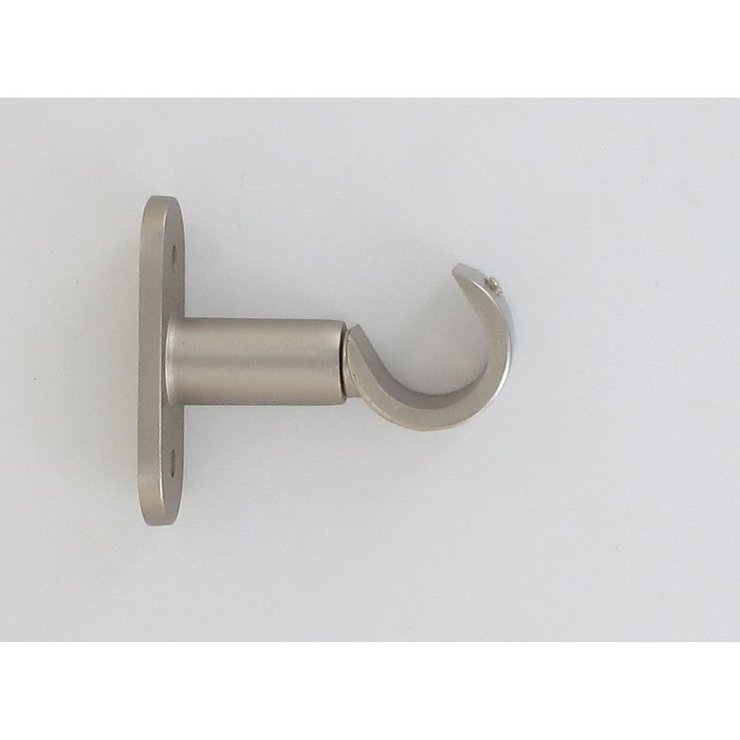 SUPPORT SIMPLE OUVERT D20 50 MM X2 ARGENT MAT