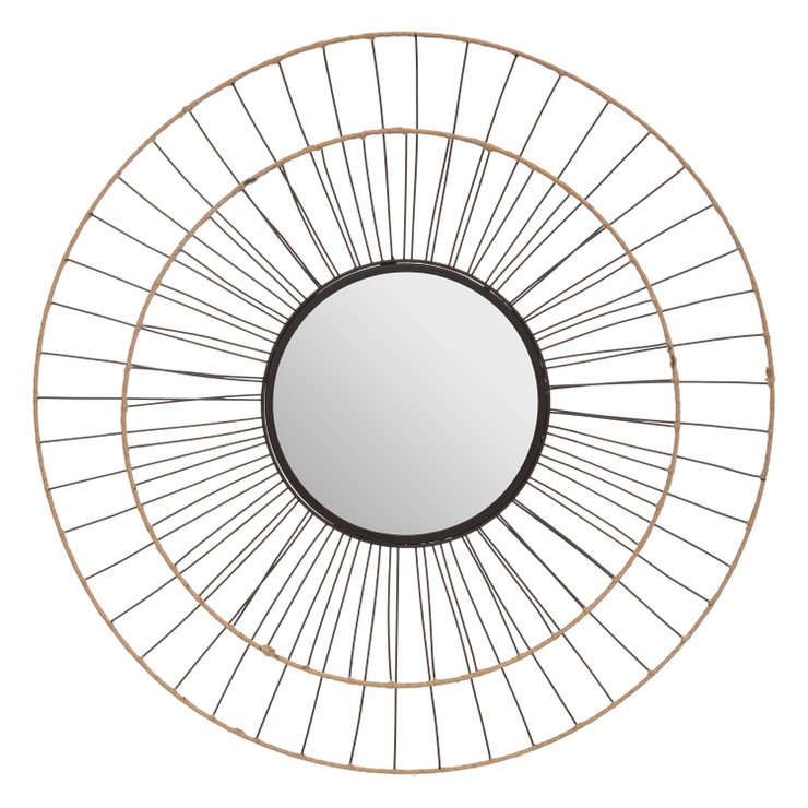MIROIR METAL ALARA D.69.5CM
