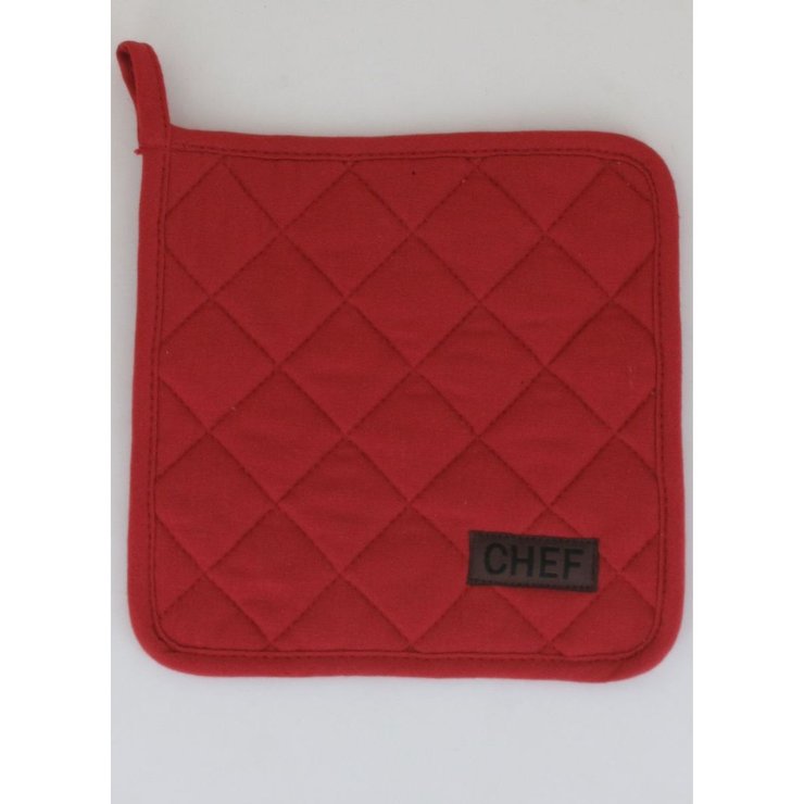 MANIQUE CHEF 20X20CM COTON TERRACOTTA