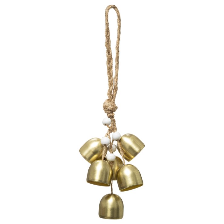 SUSPENSION METAL CLOCHE OR 23CM