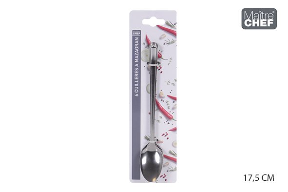 SET 6 CUILLERES MAZAGRAN INOX
