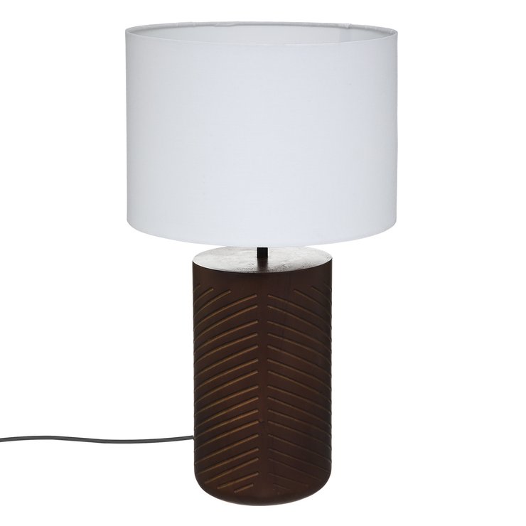 LAMPE DROITE ORIGINES BLANC H.48CM