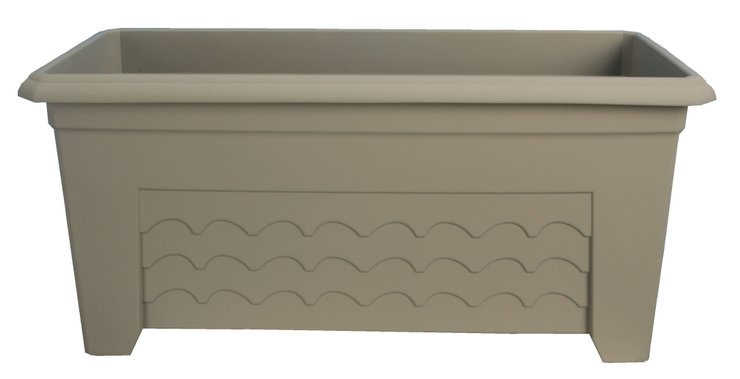 POT FLEUR RESINE TERRISSIMA 59X29 TAUPE