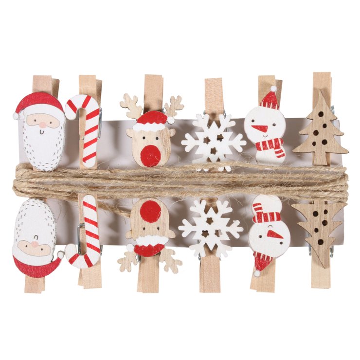 COFFRET DE PINCES DECORATIVES EN BOIS