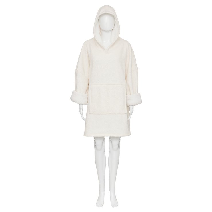 PLAID SWEAT BOUCLET IVOIRE