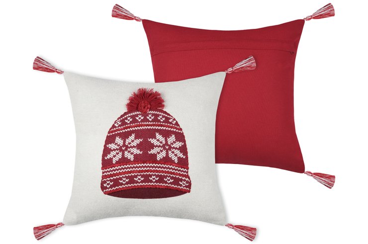 ARVAN COUSSIN 40X40CM ROUGE FEUTRE