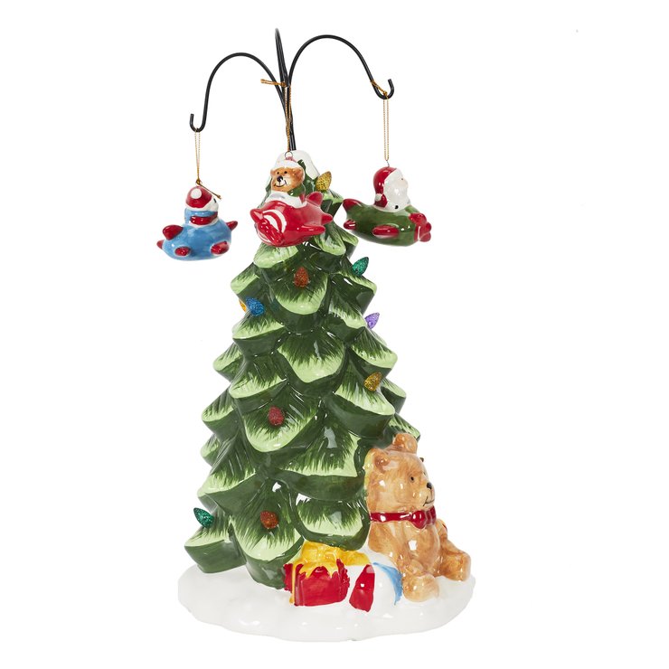 SAPIN DE NOEL CARROUSSEL EN CERAMIQUE H42CM