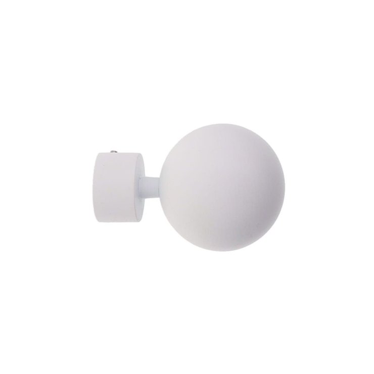 EMBOUT GAIA D.28CM BLANC MAT X2 PIECES