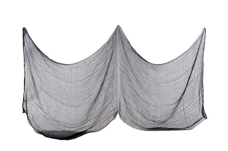 TISSU NOIR DE DECO OU NAPPE 215X152CM