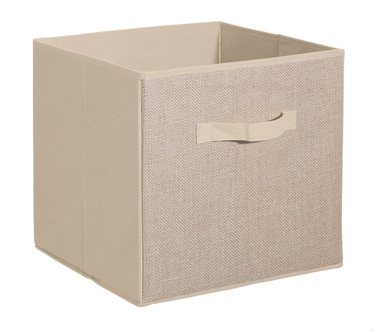 BOITE RANGEMENT 31X31CMCM TOILE DE JUTE