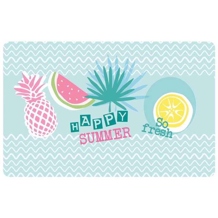 SET DE TABLE 28.5X44 CM POLYPROPYLENE OPAQUE HAPPY SUMMER