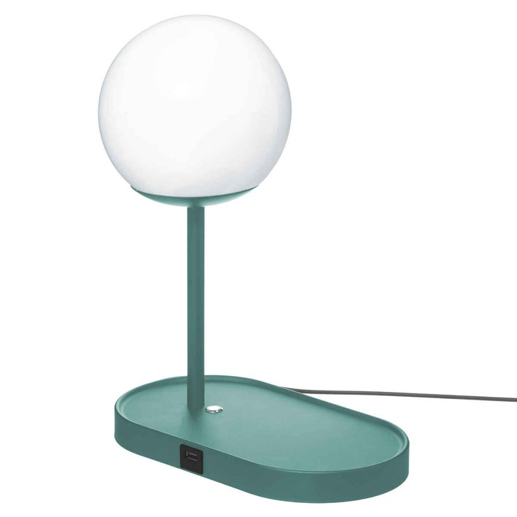 LAMPE CHARGEUR COLORS VERT H.33CM