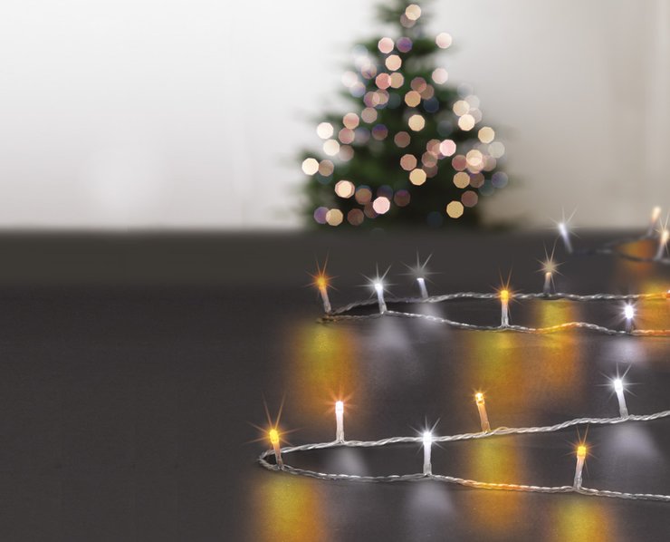GUIRLANDE EXTERIEUR 500LEDS BLANC FROID ET CHAUD