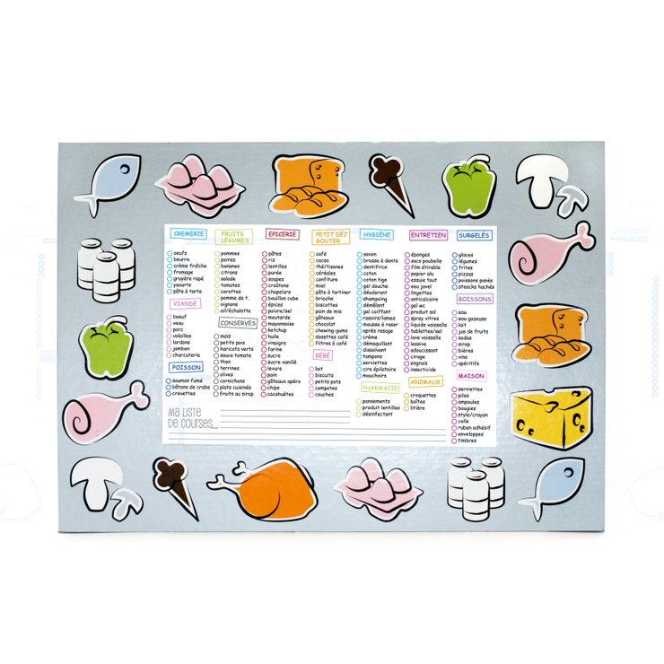 MEMO AIMANT LISTE DE COURSES