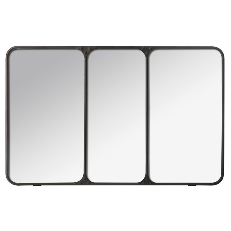 MIROIR METAL ATELIER D.45X70CM