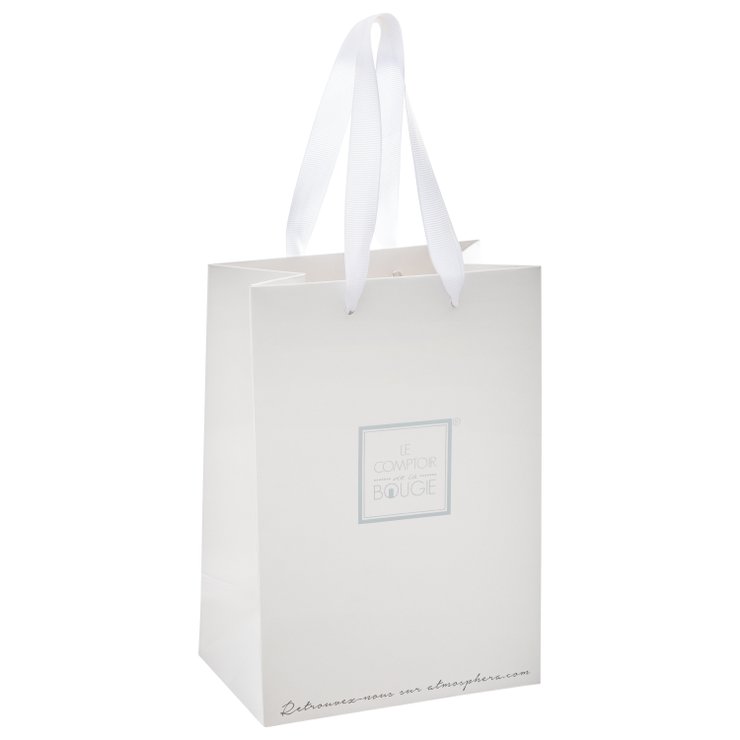 SAC BOUGIE 14X9X20CM BLANC