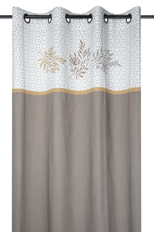 BODEN RIDEAU 140X260CM OEILLETS TAUPE