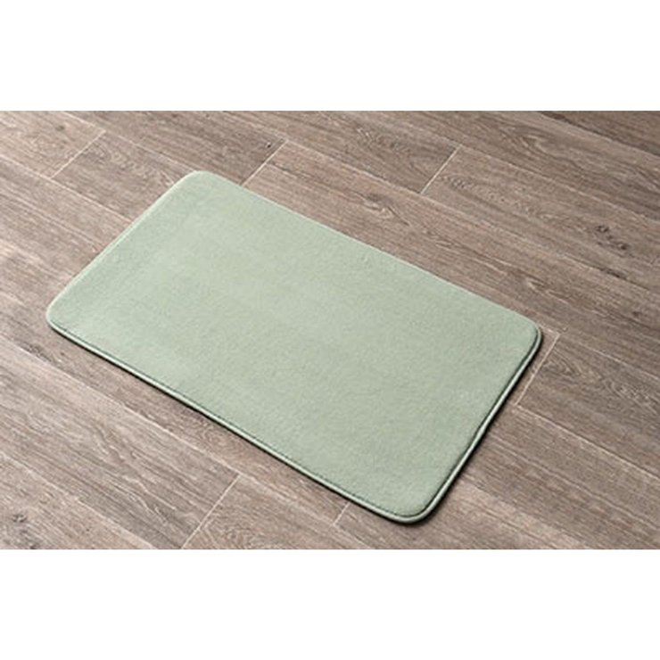 TAPIS MICROFIBRE UNI 45X75CM VERT AMANDE