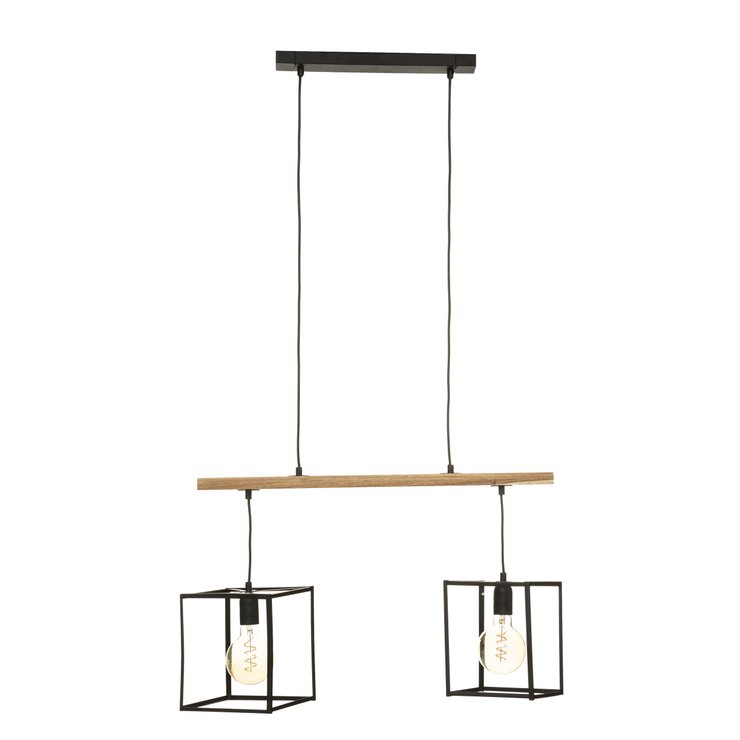 SUSPENSION X2 METAL EDENA NOIR L.70CM