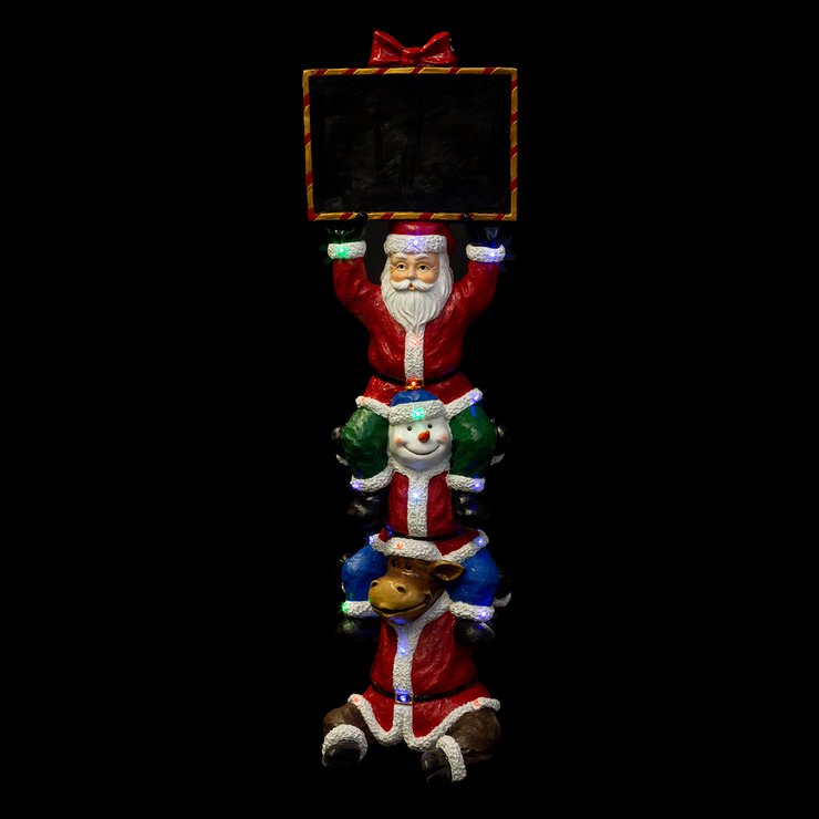 DECO LED PERE NOEL ET AMIS H.150CM 20LEDS