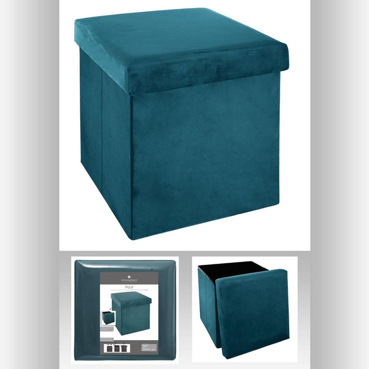 POUF PLIABLE VELOURS CANARD TESS