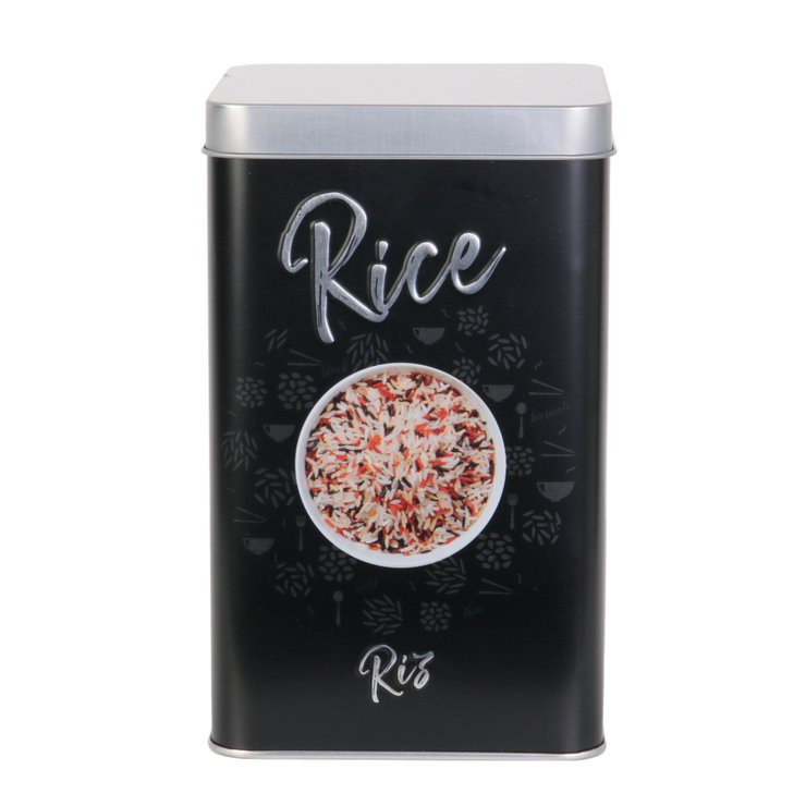 BOITE METAL RIZ 10.7X10.7X17.9CM