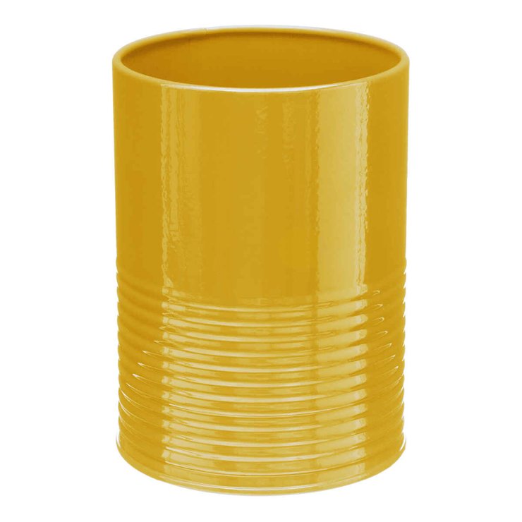 POT USTENSILE EGOUTTOIR METAL JAUNE