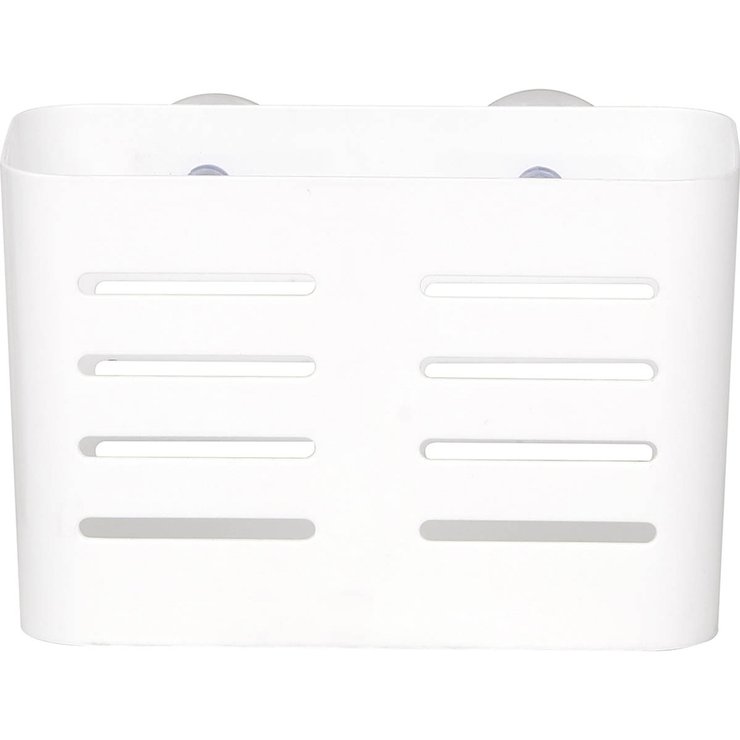 PANIER RECTANGULAIRE SUR VENTOUSES BLANC GRAND MODELE