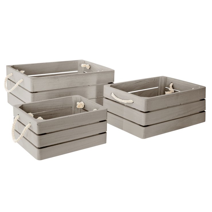 CAISSE CAGETTE DREAM GRIS 23X17X11CM