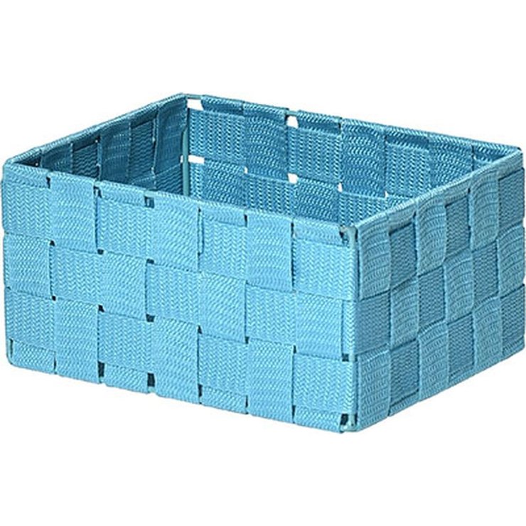 PANIER CARRE POLYESTER TURQUOISE TAILLE XS