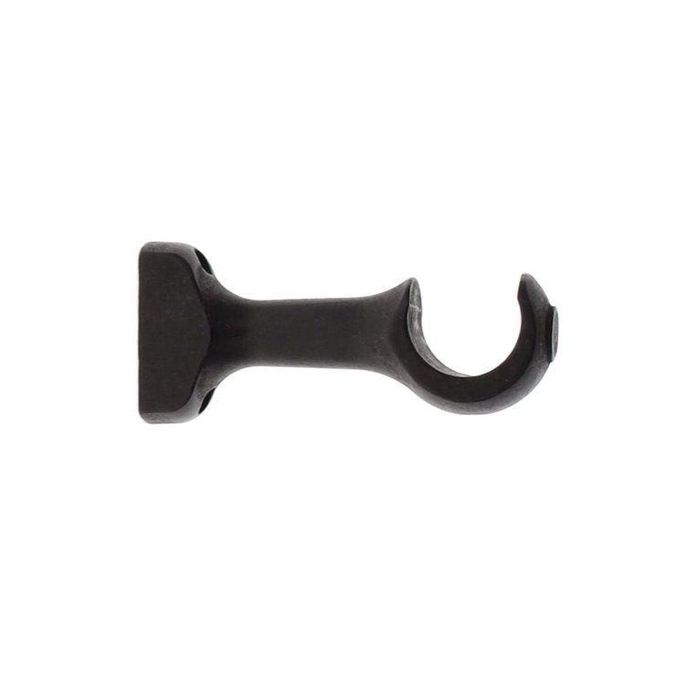 SUPPORT OUVERT SIMPLE D.28CM NOIR MAT X2PIECES