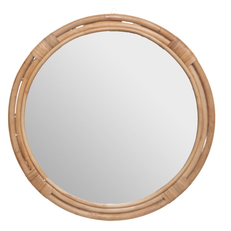 MIROIR ROTIN FARAH TROPIQUES AUSTRALES D.60CM