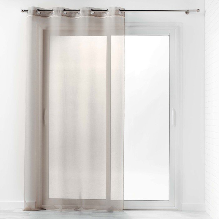 PANNEAU A OEILLETS 140X240CM VOILE CAMILLA LIN