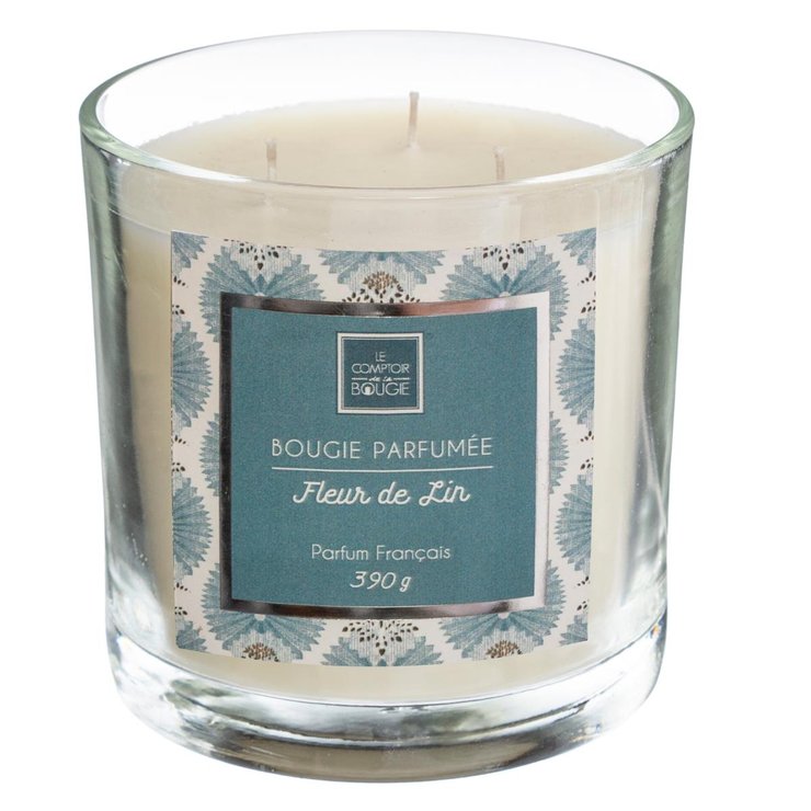 BOUGIE PARFUMEE VERRE LIN LOYS 390G