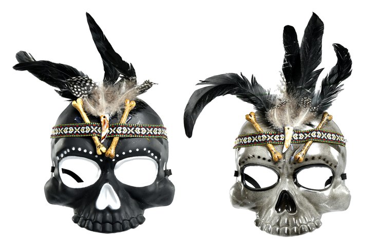 MASQUE DEMI CRANE VENITIEN 18X28X7CM