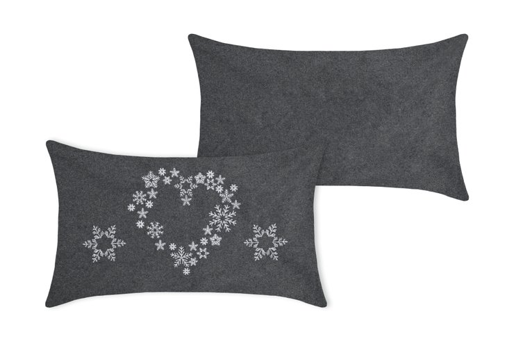 ARLY COUSSIN 30X50CM GRIS LAINE