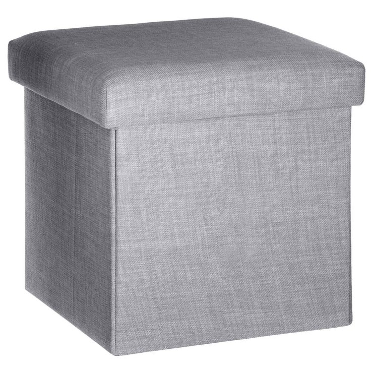 POUF PLIABLE GRIS CLAIR TOMAZ