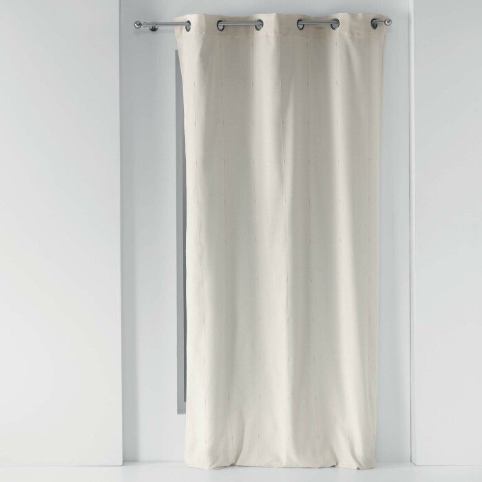 RIDEAU A OEILLETS 140X260CM LYRAE NATUREL