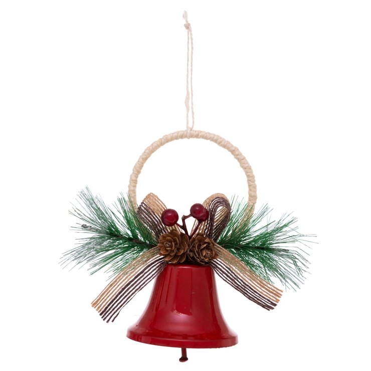 SUSPENSION FORME GRELOT ROUGE OU BLANC