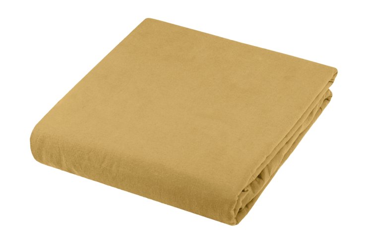 COTTAGE HOUSSE DE COUETTE 240X220 COTON MOUTARDE