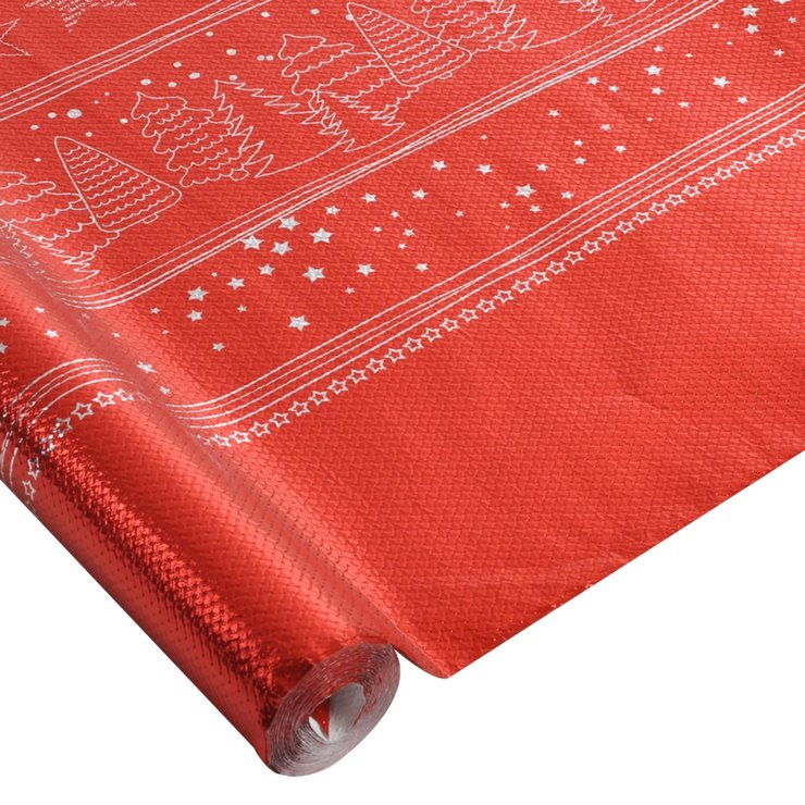 NAPPE CHROMEE DECOREE 1.18X5M ROUGE