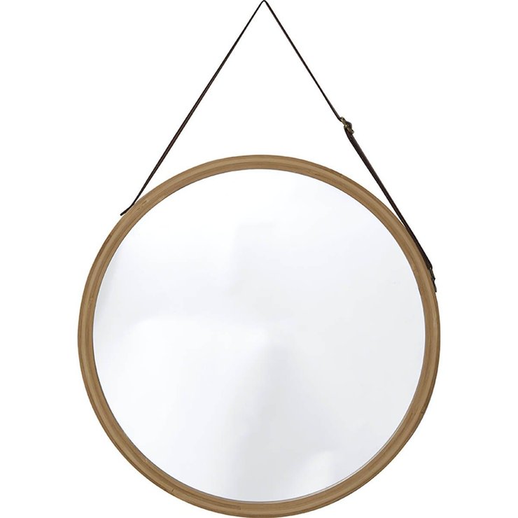 MIROIR A SUSPENDRE DIAMETRE 38CM BAMBOU