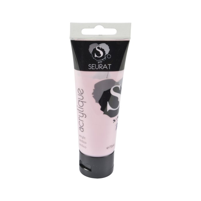 PEINTURE ACRYLIQUE TUBE 75ML ROSE PASTEL