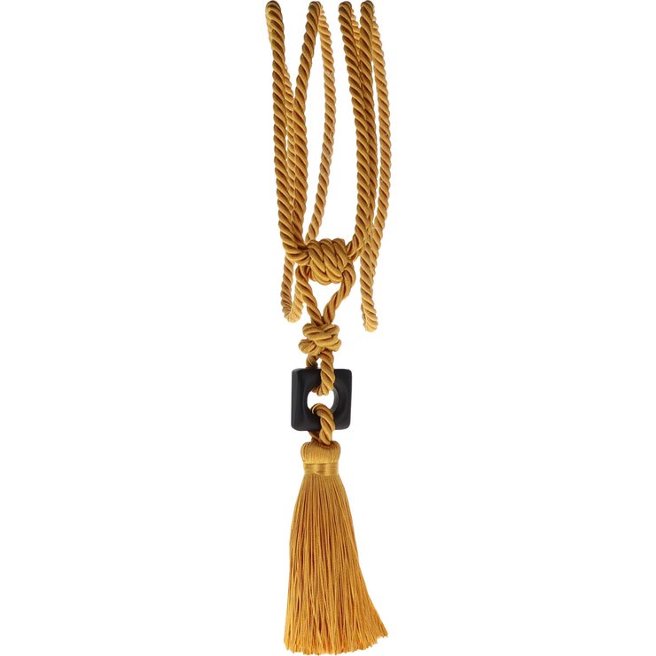 EMBRASSE TEXTILE ROMY PETIT MODELE JAUNE MOUTARDE