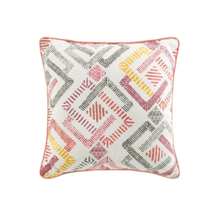 COUSSIN PASSEPOIL 40 X 40 CM COTON IMPRIME ZOUALA