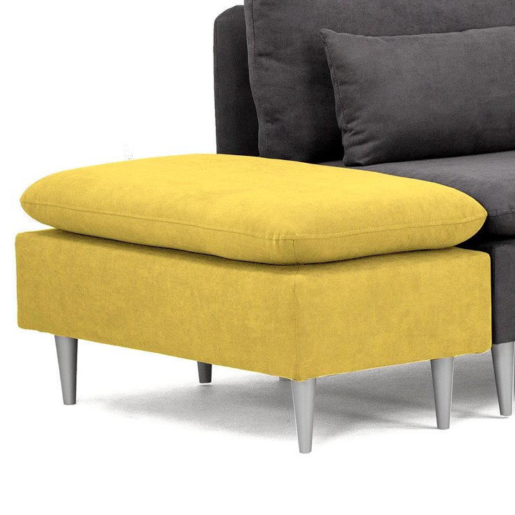 ADRIANA POUF JAUNE SORO 40
