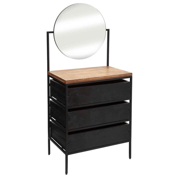 COIFFEUSE ENTREE MIROIR YOHO D.60X40X136CM