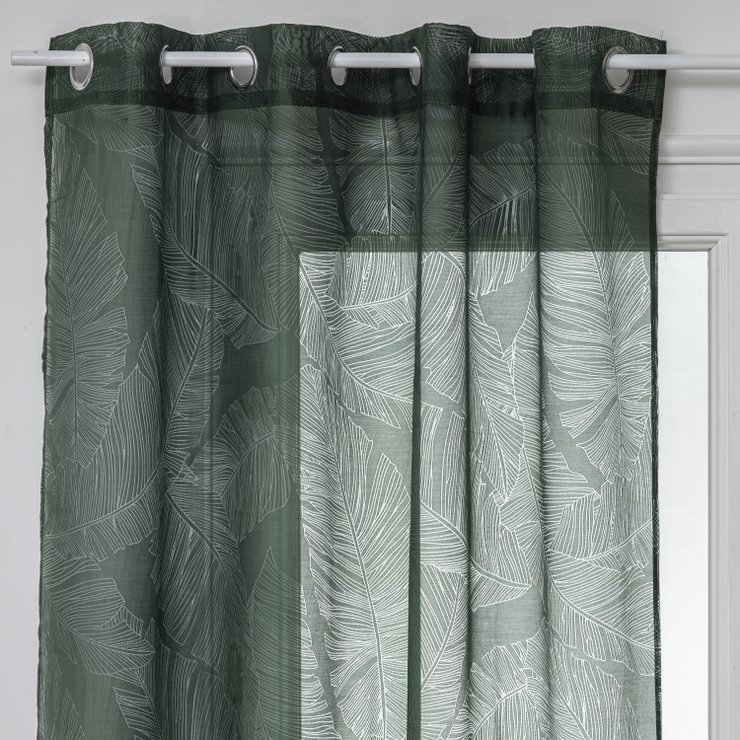 VOILAGE DEVO FEUILLE CEDRE 140X240CM