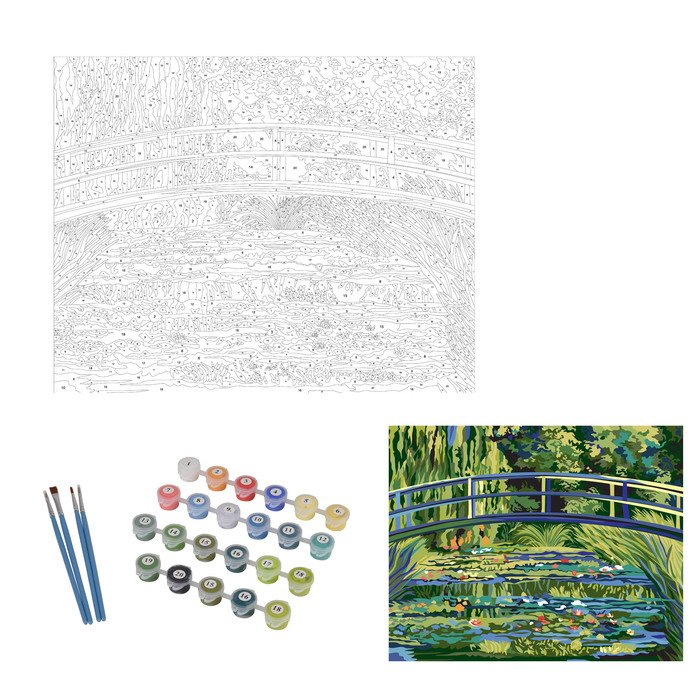 PEINTURE PAR NUMEROS LE PONT JAPONAIS MONET
